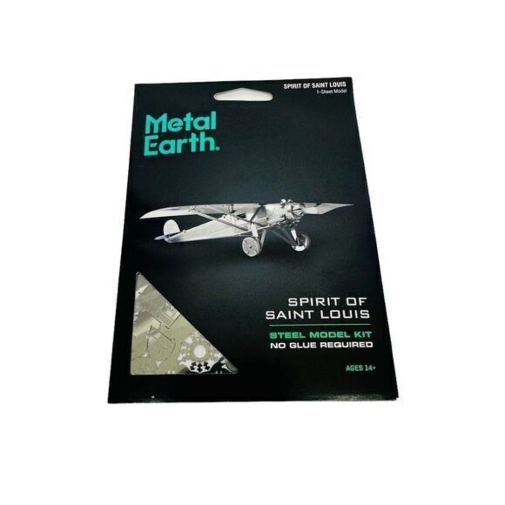 Fascinations Metal Earth Spirit of‎ Saint Louis Airplane 3D Steel Model Kit New
